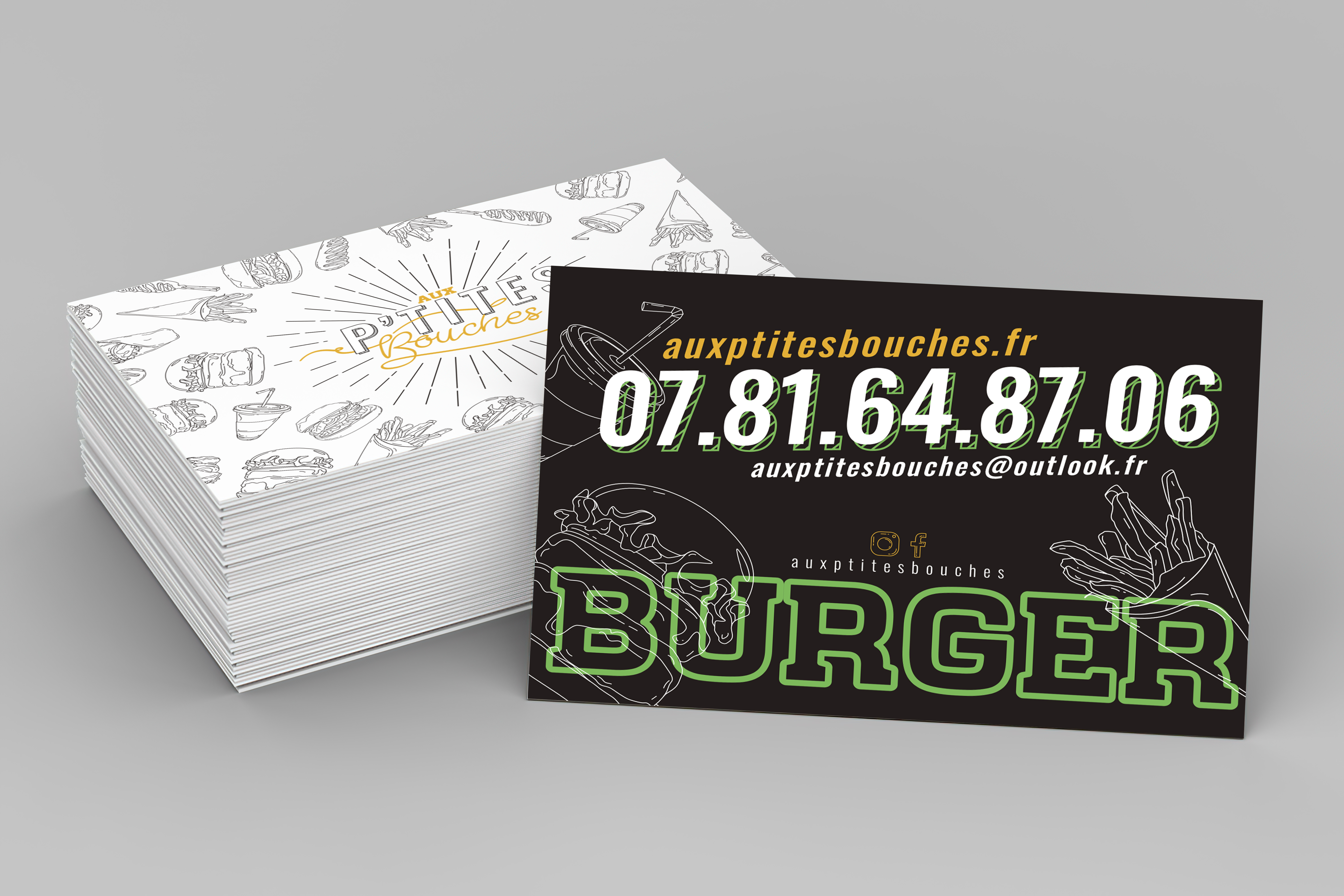 Logo et design imprime Aux P'tites Bouches