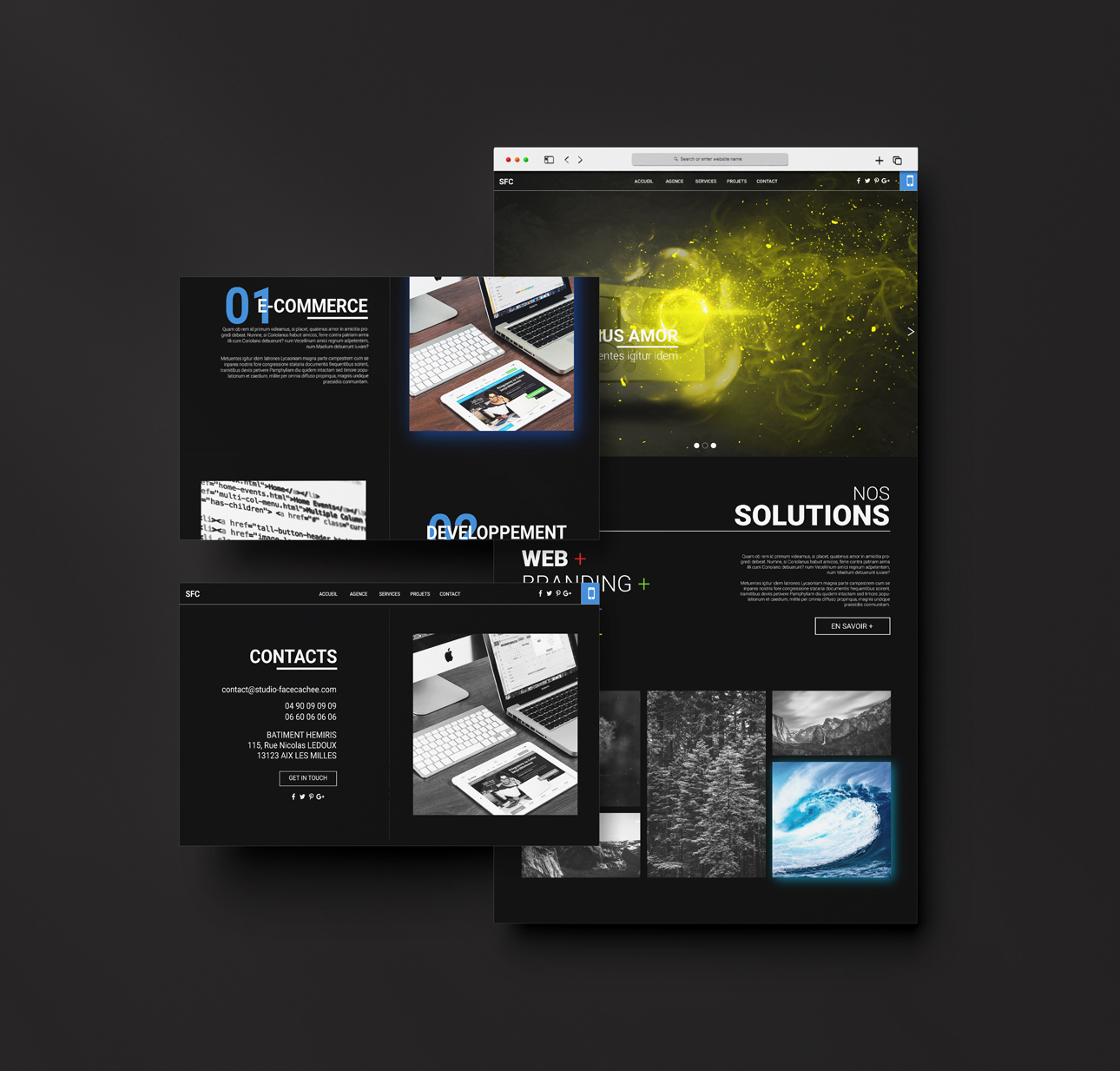 Maquette web SFC